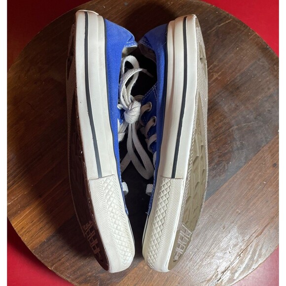 Converse Blue Canvas Low Top Sneakers Size 7 Classic Vintage Style Chuck Taylor - Picture 7 of 13